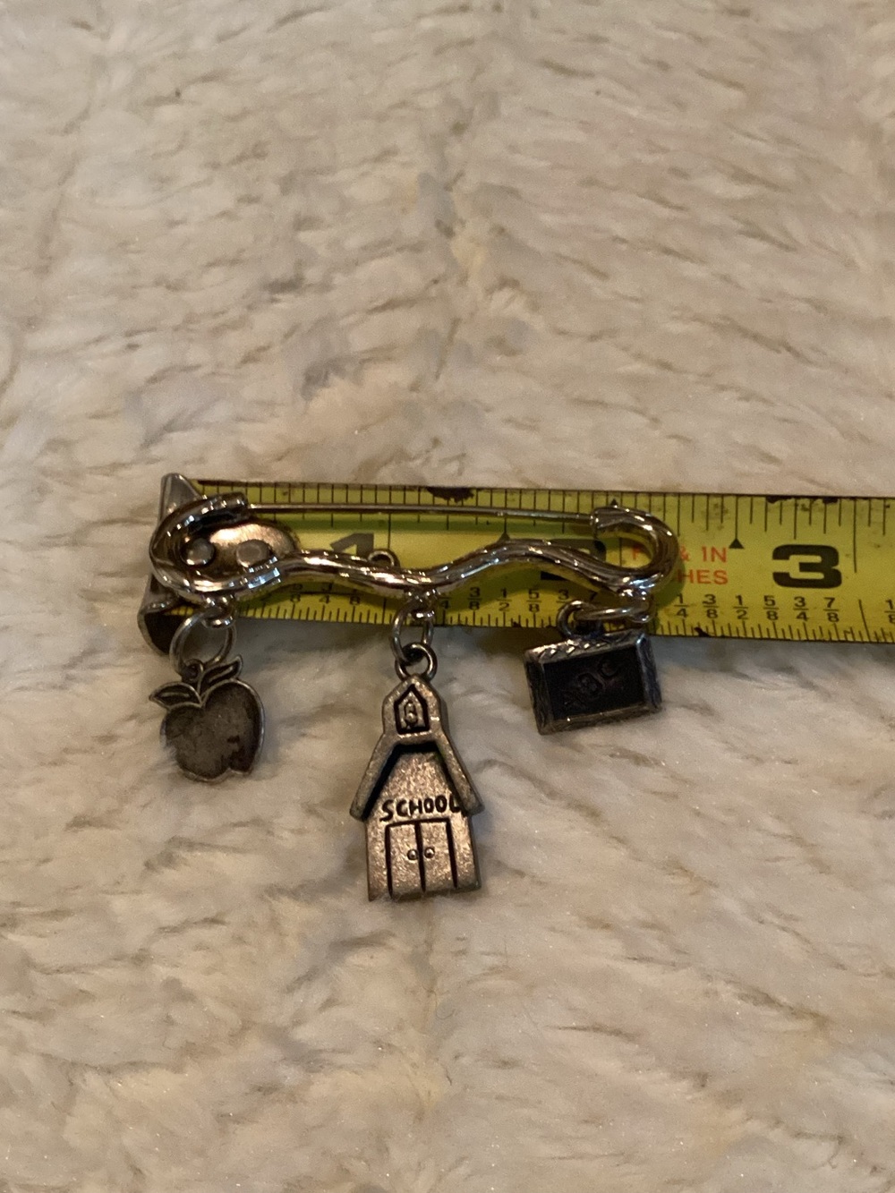 Vintage Style Adorable Teacher School Lovers ABC School-themed Charm Pin Dangle